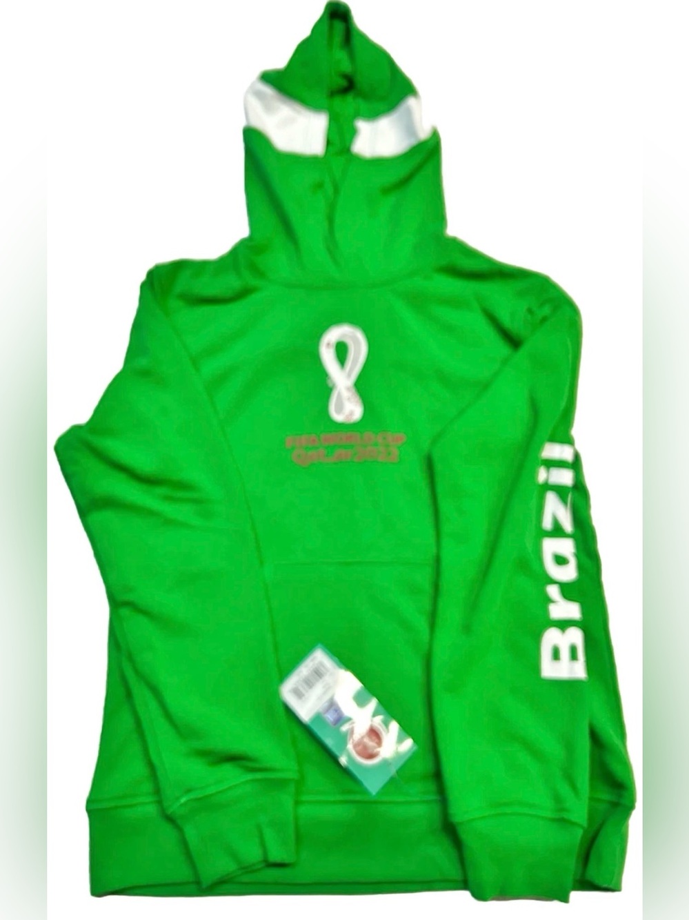 FIFA Licensed World Cup Hoodie Sweatshirt Team Brazil Women’s Small